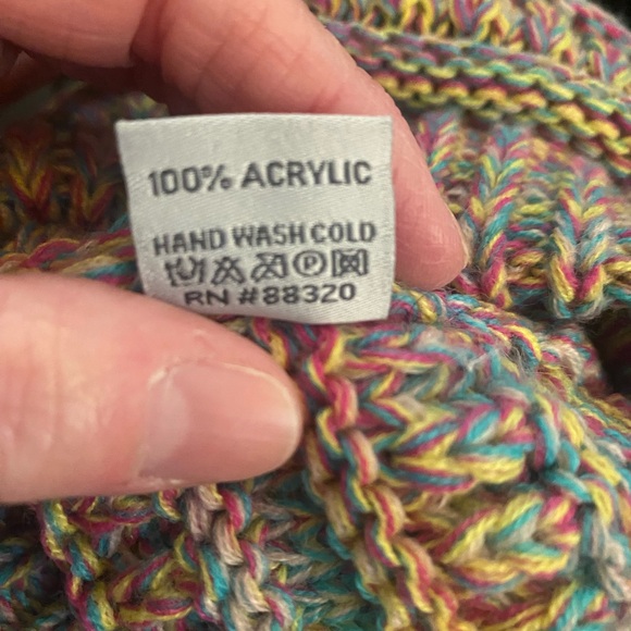 C.C Kids' Cute Warm and Comfy Children's Knit Ski Beanie Hat with Pony Tail Hole - Picture 5 of 5